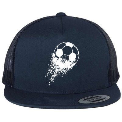 Soccer Player Sports Vintage Men Boy Soccer Ball Flatbill Hat
