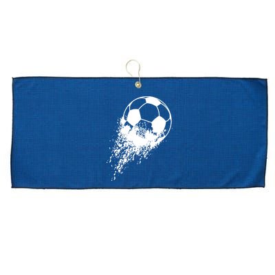 Soccer Player Sports Vintage Men Boy Soccer Ball Large Microfiber Waffle Golf Towel