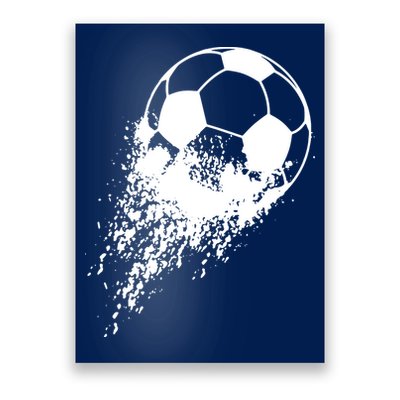 Soccer Player Sports Vintage Men Boy Soccer Ball Poster