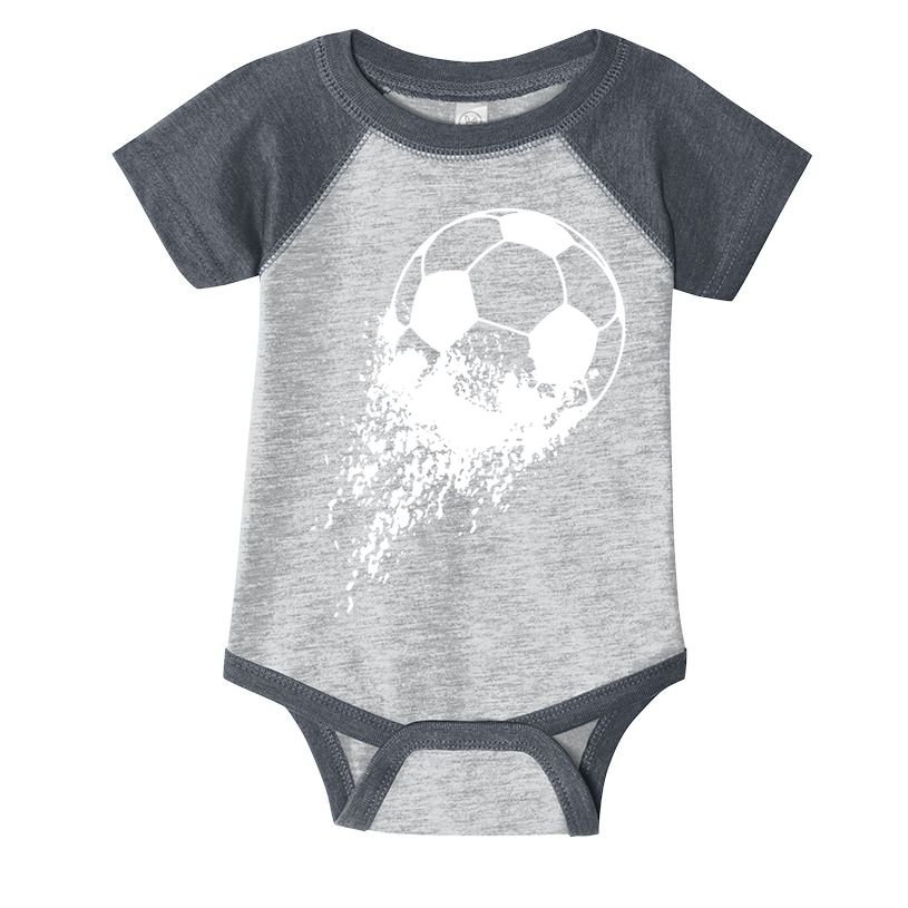 Soccer Player Sports Vintage Men Boy Soccer Ball Infant Baby Jersey Bodysuit
