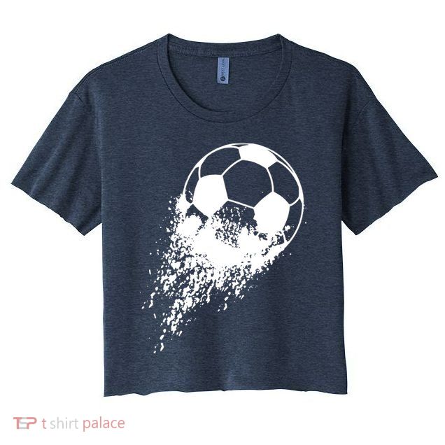 Soccer Player Sports Vintage Men Boy Soccer Ball Crop Top