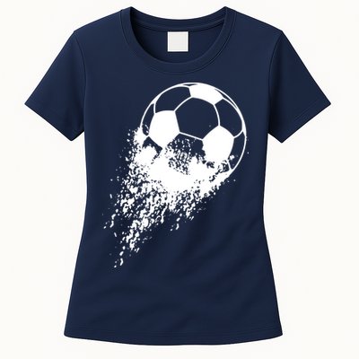 Soccer Player Sports Vintage Men Boy Soccer Ball Womens T-Shirt