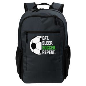 Soccer Player Soccer Lover Eat Sleep Soccer Repeat Daily Commute Backpack