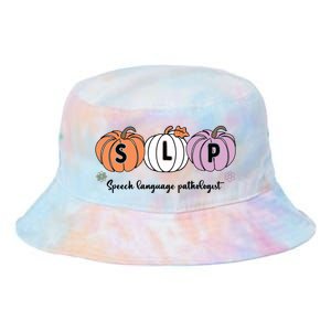 Slp Pumpkin Speech Language Pathologist Grade Fall Autumn Tie Dye Newport Bucket Hat