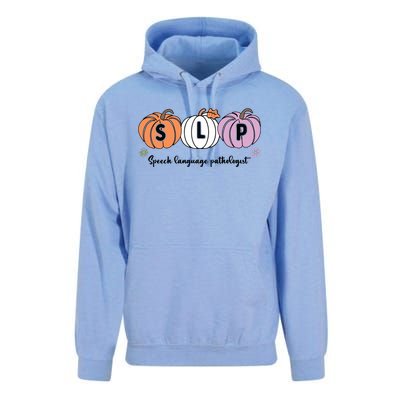 Slp Pumpkin Speech Language Pathologist Grade Fall Autumn Unisex Surf Hoodie