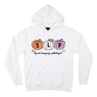 Slp Pumpkin Speech Language Pathologist Grade Fall Autumn Hoodie