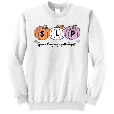 Slp Pumpkin Speech Language Pathologist Grade Fall Autumn Sweatshirt