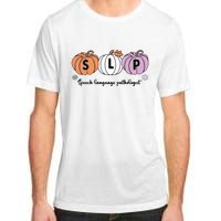 Slp Pumpkin Speech Language Pathologist Grade Fall Autumn Adult ChromaSoft Performance T-Shirt