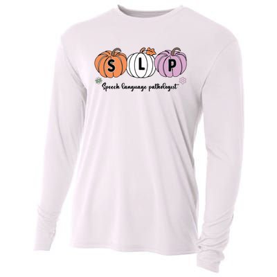 Slp Pumpkin Speech Language Pathologist Grade Fall Autumn Cooling Performance Long Sleeve Crew