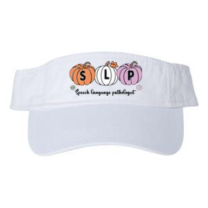 Slp Pumpkin Speech Language Pathologist Grade Fall Autumn Valucap Bio-Washed Visor