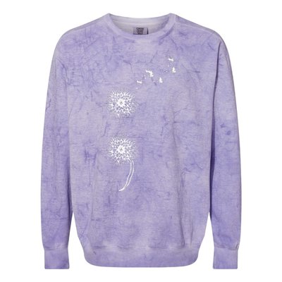 Semicolon Project Suicide Prevention Blowball dandelion Colorblast Crewneck Sweatshirt