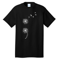 Semicolon Project Suicide Prevention Blowball dandelion Tall T-Shirt