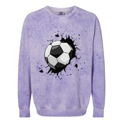 Soccer Players Soccer Team Graphic Sports Soccer Colorblast Crewneck Sweatshirt