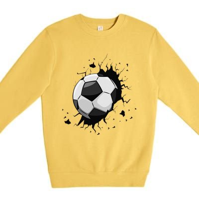 Soccer Players Soccer Team Graphic Sports Soccer Premium Crewneck Sweatshirt