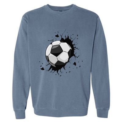 Soccer Players Soccer Team Graphic Sports Soccer Garment-Dyed Sweatshirt