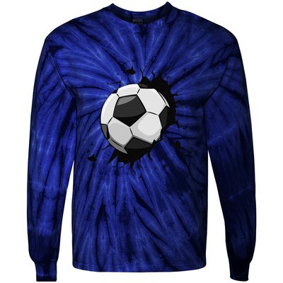 Soccer Players Soccer Team Graphic Sports Soccer Tie-Dye Long Sleeve Shirt