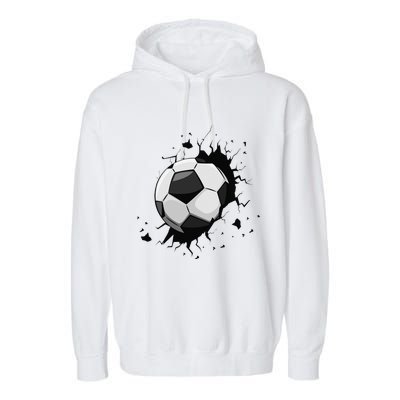 Soccer Players Soccer Team Graphic Sports Soccer Garment-Dyed Fleece Hoodie