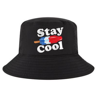 Summer Popsicle Stay Cool Funny Bomb Retro 80s Pop Gift Cool Comfort Performance Bucket Hat
