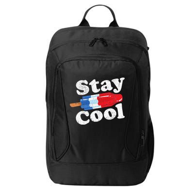 Summer Popsicle Stay Cool Funny Bomb Retro 80s Pop Gift City Backpack