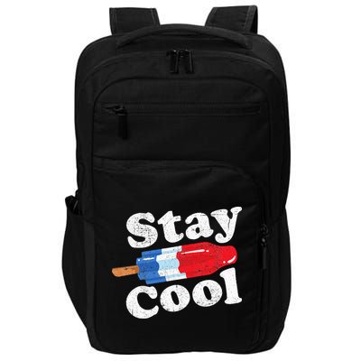 Summer Popsicle Stay Cool Funny Bomb Retro 80s Pop Gift Impact Tech Backpack