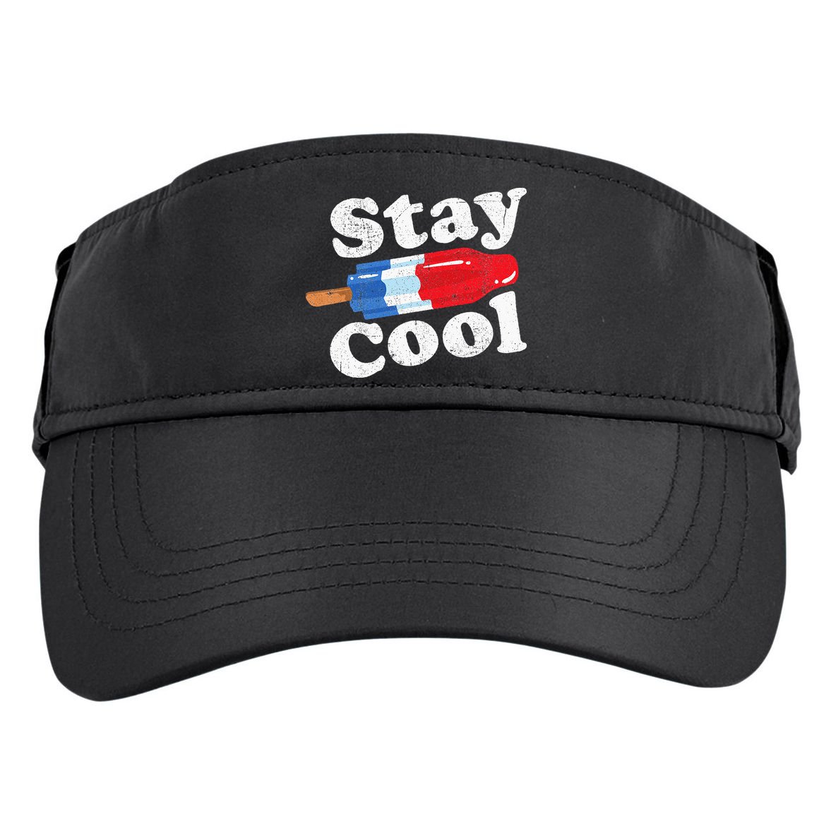 Summer Popsicle Stay Cool Funny Bomb Retro 80s Pop Gift Adult Drive Performance Visor
