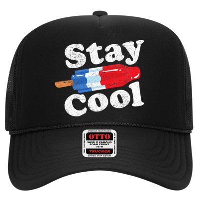 Summer Popsicle Stay Cool Funny Bomb Retro 80s Pop Gift Trucker Hat