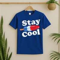Summer Popsicle Stay Cool Funny Bomb Retro 80s Pop Gift T-Shirt