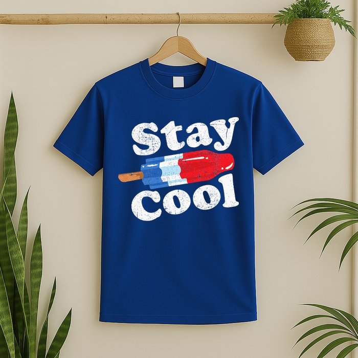 Summer Popsicle Stay Cool Funny Bomb Retro 80s Pop Gift T-Shirt