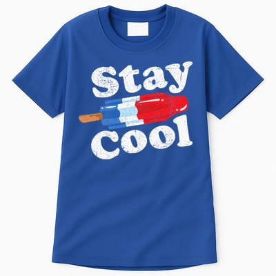 Summer Popsicle Stay Cool Funny Bomb Retro 80s Pop Gift Tall T-Shirt