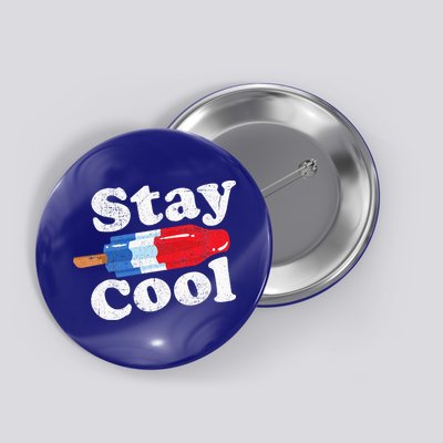 Summer Popsicle Stay Cool Funny Bomb Retro 80s Pop Gift Button