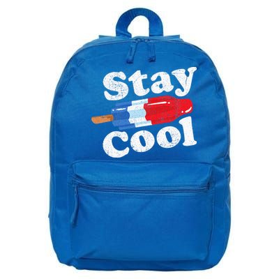 Summer Popsicle Stay Cool Funny Bomb Retro 80s Pop Gift 16 in Basic Backpack