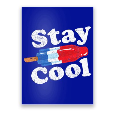 Summer Popsicle Stay Cool Funny Bomb Retro 80s Pop Gift Poster