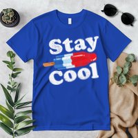 Summer Popsicle Stay Cool Funny Bomb Retro 80s Pop Gift Premium T-Shirt