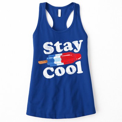 Summer Popsicle Stay Cool Funny Bomb Retro 80s Pop Gift Womens Tank Top