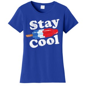 Summer Popsicle Stay Cool Funny Bomb Retro 80s Pop Gift Women's T-Shirt