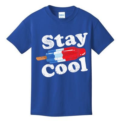 Summer Popsicle Stay Cool Funny Bomb Retro 80s Pop Gift Kids T-Shirt