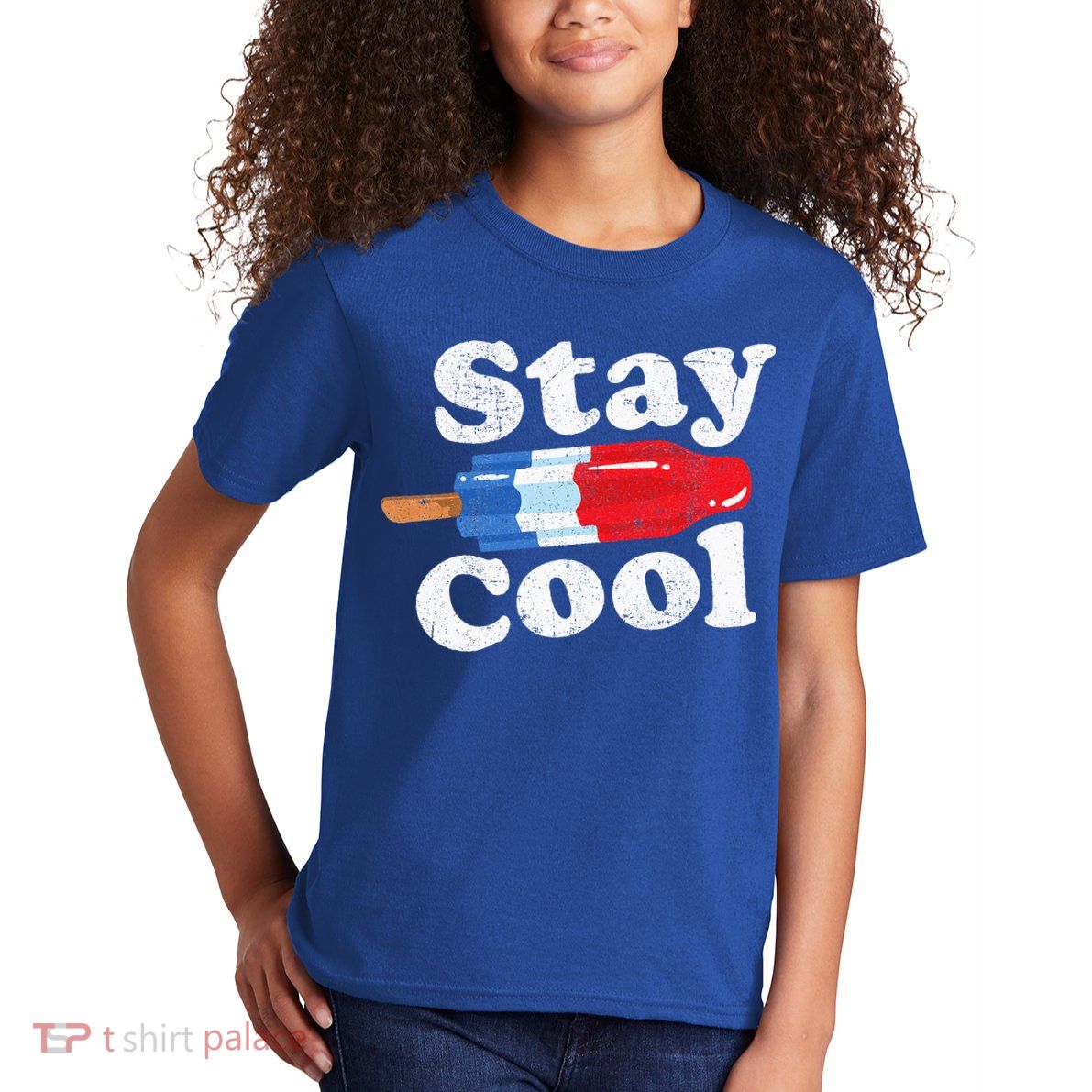 Summer Popsicle Stay Cool Funny Bomb Retro 80s Pop Gift Kids T-Shirt
