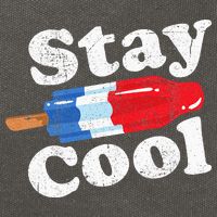 Summer Popsicle Stay Cool Funny Bomb Retro 80s Pop Gift Cotton Canvas Backpack