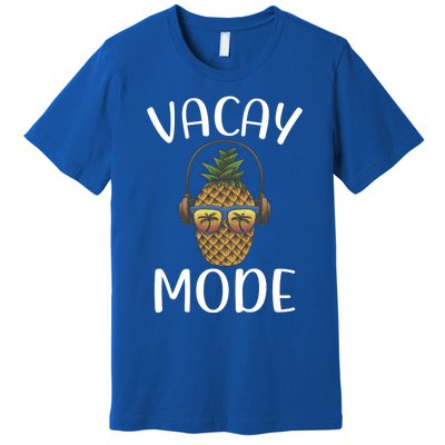 Summer Pineapple Sunrise Sunburn Sunset Repeat Vacay Mode Gift Premium T-Shirt