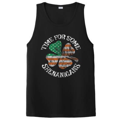 St. Patrick S Time For Some Shenanigans Irish American Flag PosiCharge Competitor Tank