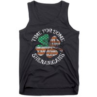 St. Patrick S Time For Some Shenanigans Irish American Flag Tank Top