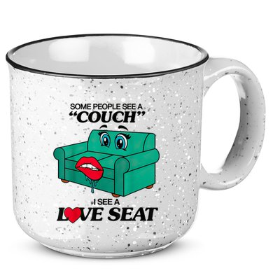 Some People See A Couch I See A Love Seat 15oz Campfire Ceramic Mug