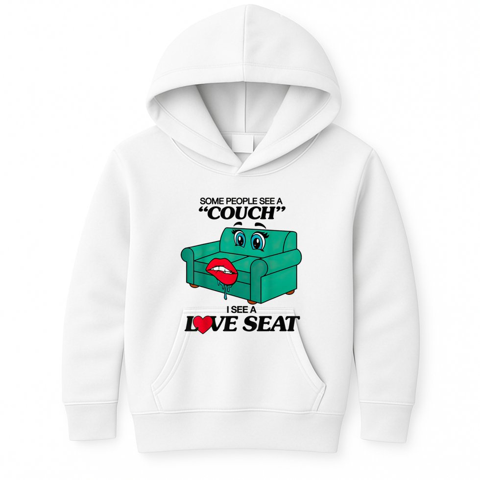 Some People See A Couch I See A Love Seat Kids Hoodie