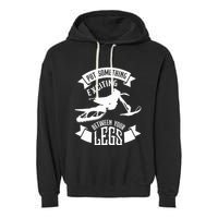 Snowmobile Put Something Exciting Between Your Legs W Garment-Dyed Fleece Hoodie