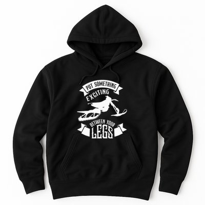 Snowmobile Put Something Exciting Between Your Legs W Hoodie