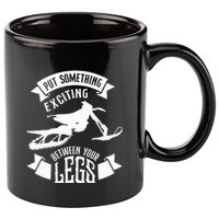 Snowmobile Put Something Exciting Between Your Legs W 11oz C Handle Ceramic Mug