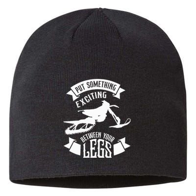Snowmobile Put Something Exciting Between Your Legs W Sustainable Beanie