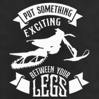 Snowmobile Put Something Exciting Between Your Legs W Premium Pullover Hoodie