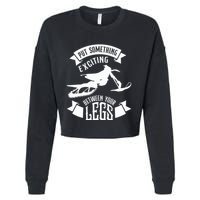 Snowmobile Put Something Exciting Between Your Legs W Cropped Pullover Crew