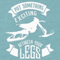 Snowmobile Put Something Exciting Between Your Legs W Sueded Cloud Jersey T-Shirt